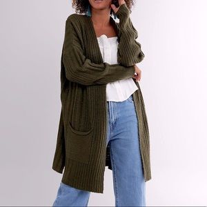 Olive Green Cardigan